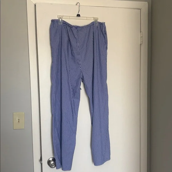 AE Striped Woven Wide-Leg PJ Pant Blue American Eagle XL - Picture 7 of 7